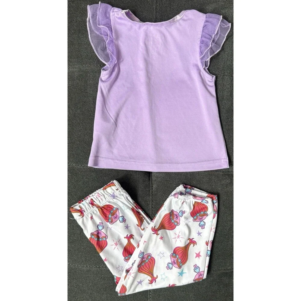 Dream Works Trolls 18M Silky Pj Pant/Short Sleeve Matching Set